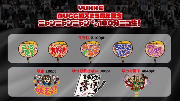 YUKKE MUCC加入25周年記念ニャンニャンニャン180分ニコ生！「孤独の 