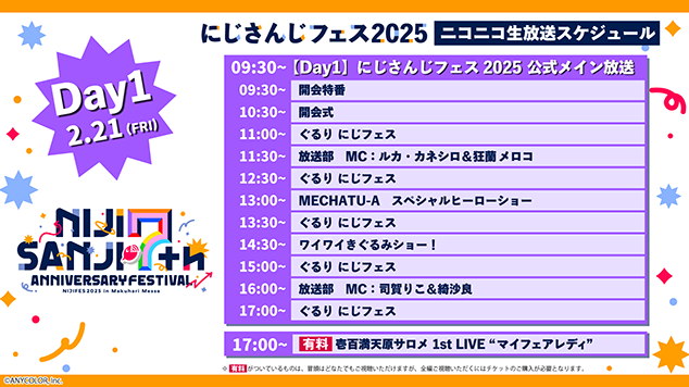 Day1スケジュール