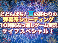 どどんぱち 夏の終わりの弾幕系シューティング祭り 10時間ぶっ通しゲーム実況 ケイブスペシャル 12 08 31 金 22 00開始 ニコニコ生放送