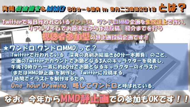 【第11回東方ニコ童祭】真剣お絵描き&MMD 60分一本勝負 in 東...