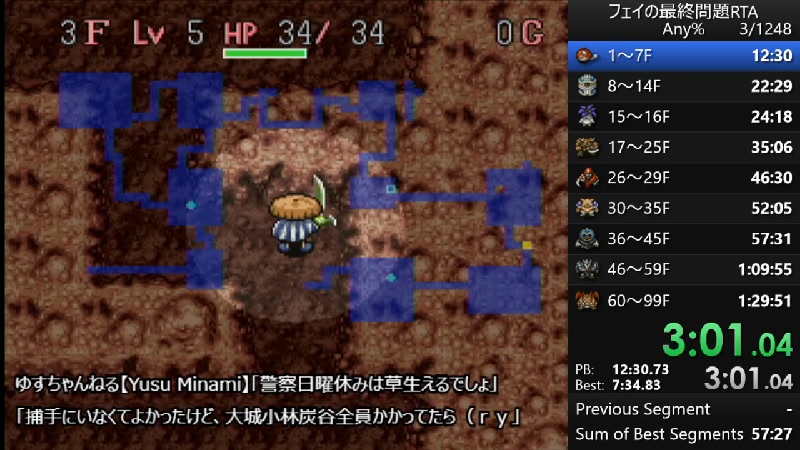 フェイの最終問題 Rta