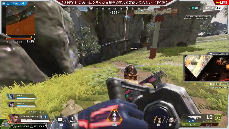 Apex S15 407 この中にクラッシュ頻発で落ちる奴が居るらしい Pc版 22 11 3 木 1 52開始 ニコニコ生放送