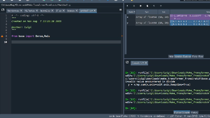 Transformerをnumpyから作る 続き - 2023/8/7(月) 13:25開始 - ニコニコ生放送