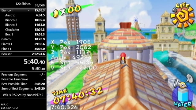 Super Mario Sunshine 120 RTA 2024 1 4 14 56   Pg57059479388798 640 360 